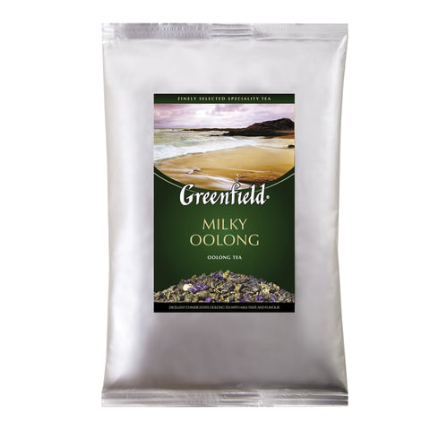 Чай GREENFIELD (Гринфилд) "Milky Oolong", улун, листовой, 250 г, пакет, 0980-15