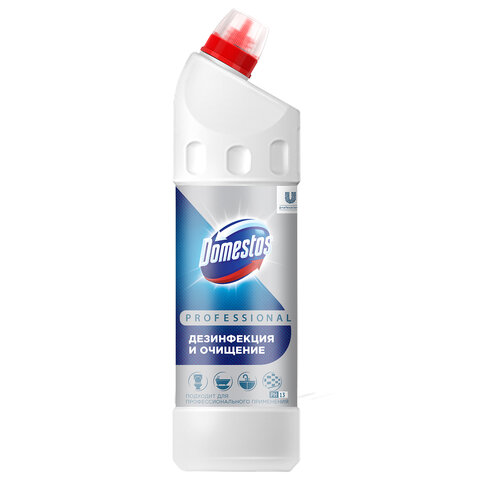 Чистящее средство 1 л DOMESTOS PROFESSIONAL универсальное дезинфицирующее, отбеливающий эффект