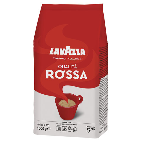 Кофе в зернах LAVAZZA "Qualita Rossa", 1000 г, 3590