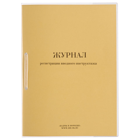 Журнал регистрации вводного инструктажа, 32 л., сшивка, пломба, обложка ПВХ, 130204