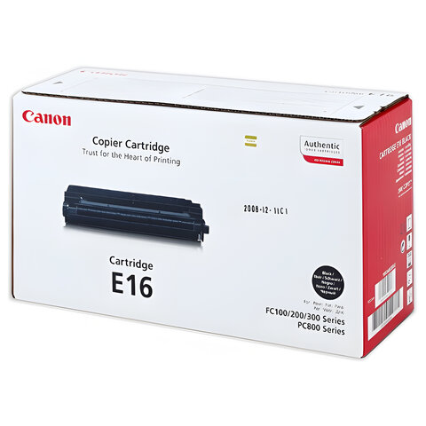 Картридж лазерный CANON (E-16) FC-108/128/PC750/880, ресурс 2000 страниц, оригинальный, 1492A003