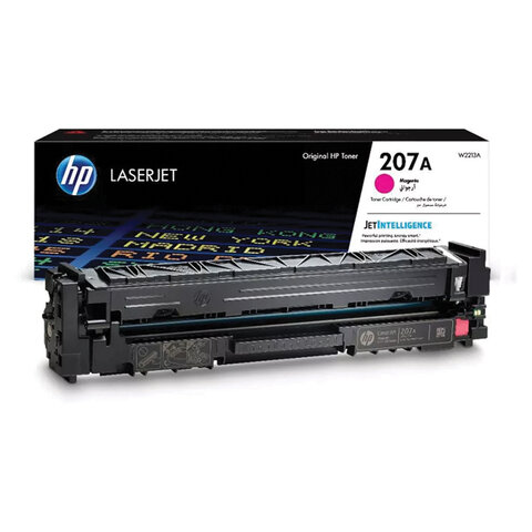 Картридж лазерный HP (W2213A) Color LJ M282/M283/M255, №207A, пурпурный, оригинальный, ресурс 1250 страниц