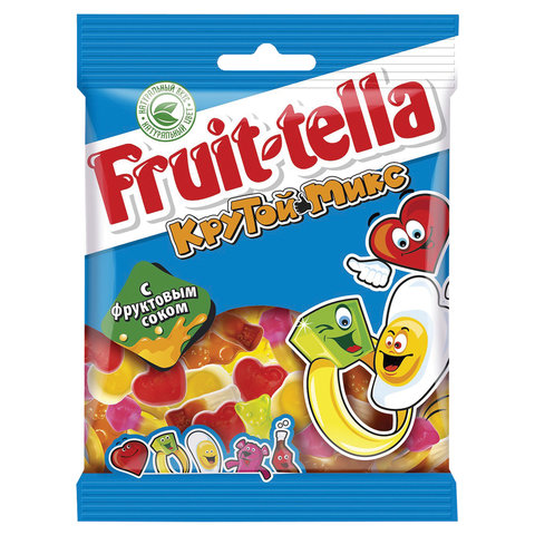 Мармелад жевательный FRUITTELLA (Фруттелла) "Крутой микс", 70 г, пакет, 68090